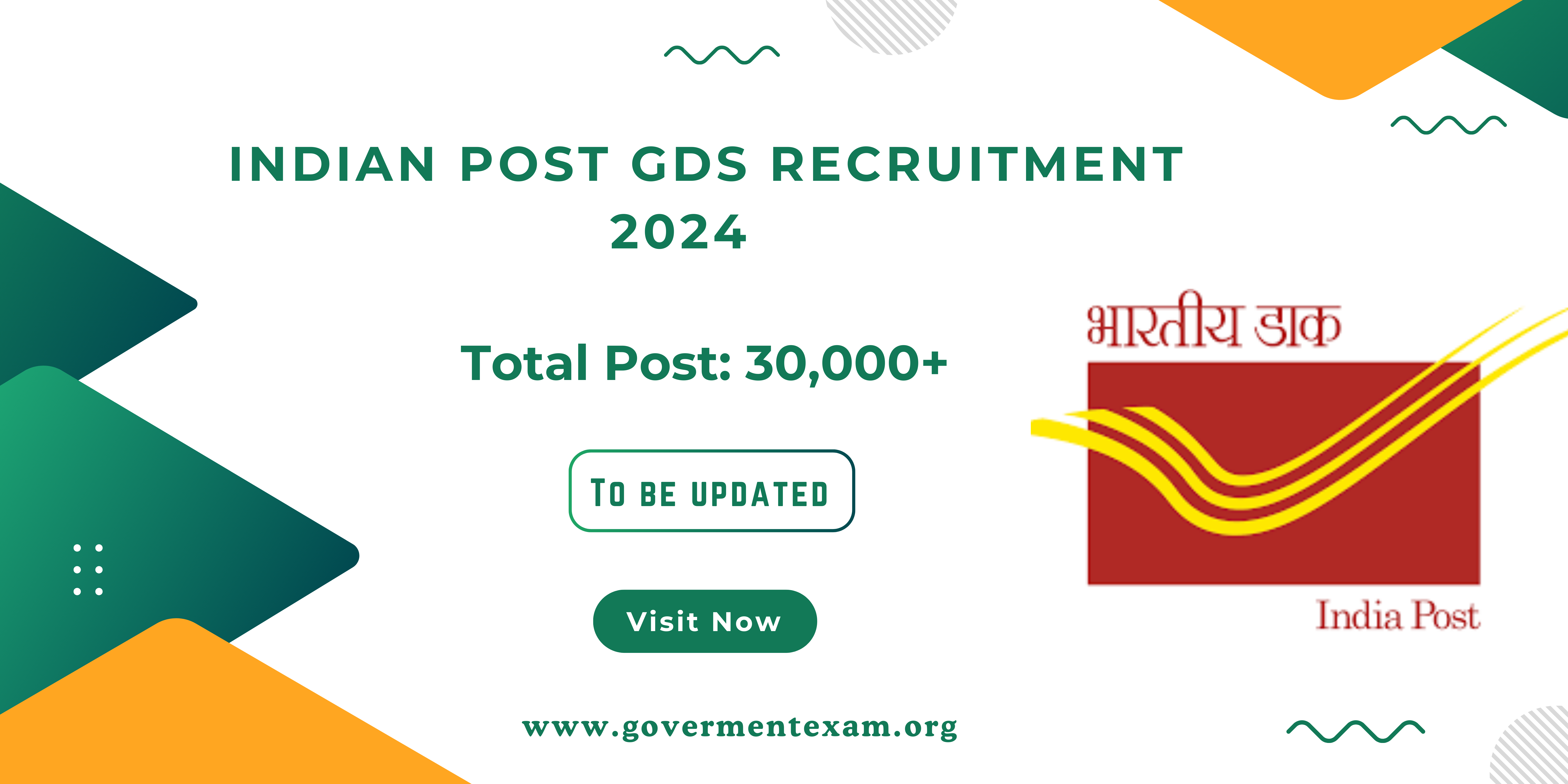 INDIAN POST GDS RECRUITMENT 2024 ! Apply for 30000+ Post